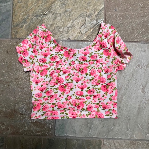 H&M Floral Crop Top - Picture 2 of 5